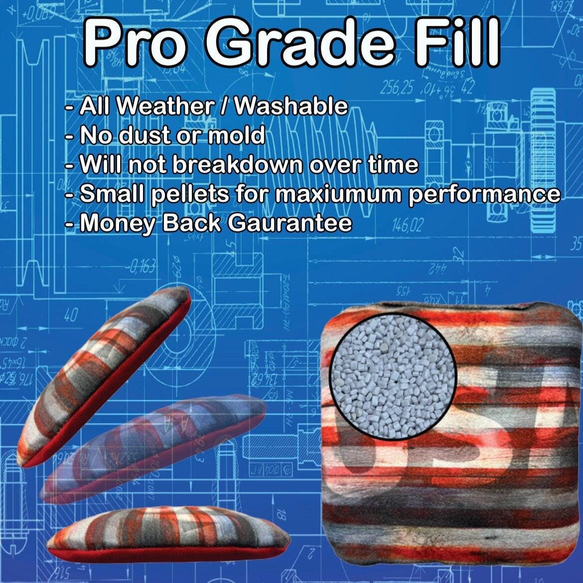 Up North Lake Michigan All Weather Slick and Stick CORNHOLE Bags