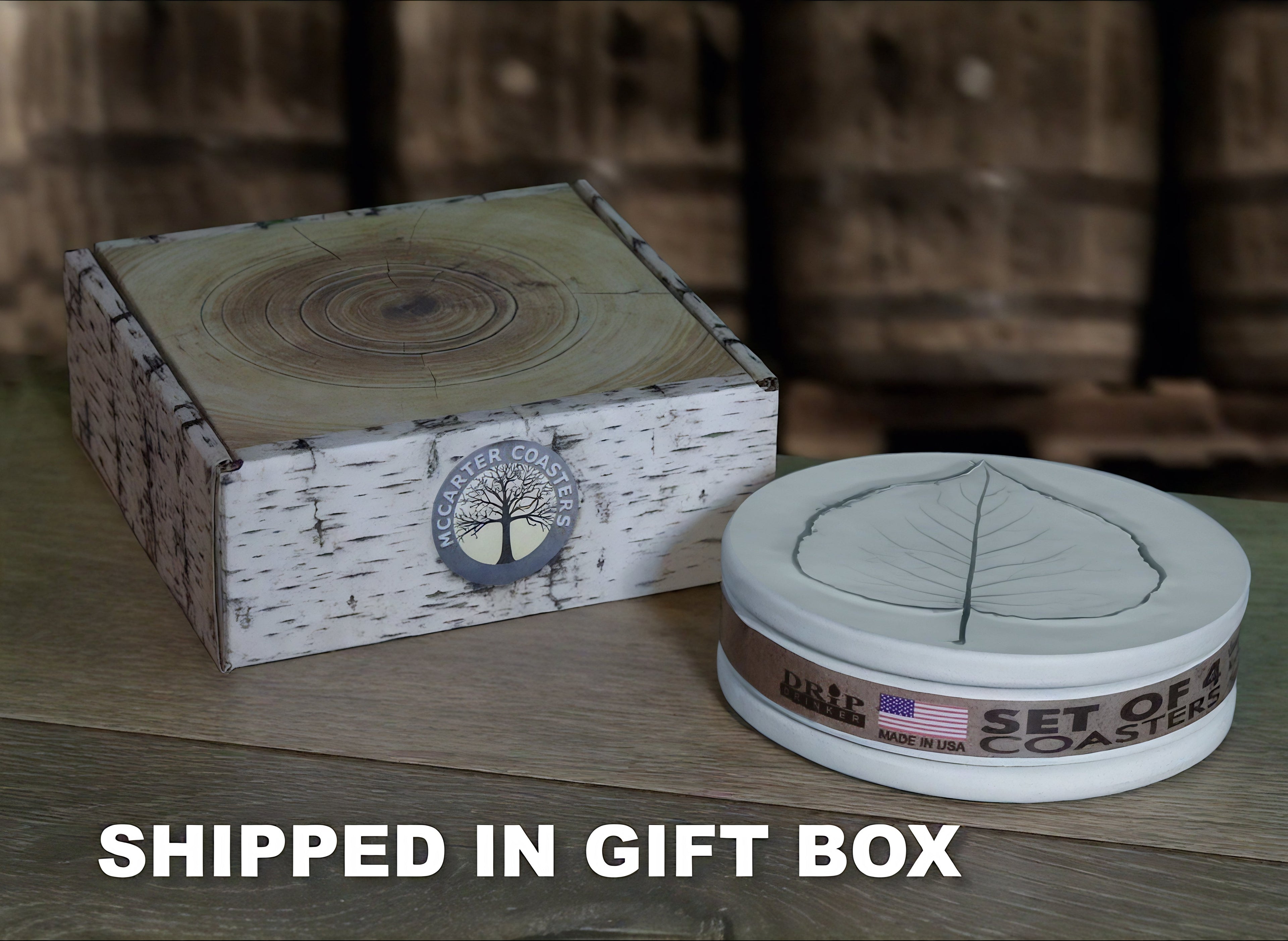 Leaves Drink Coasters