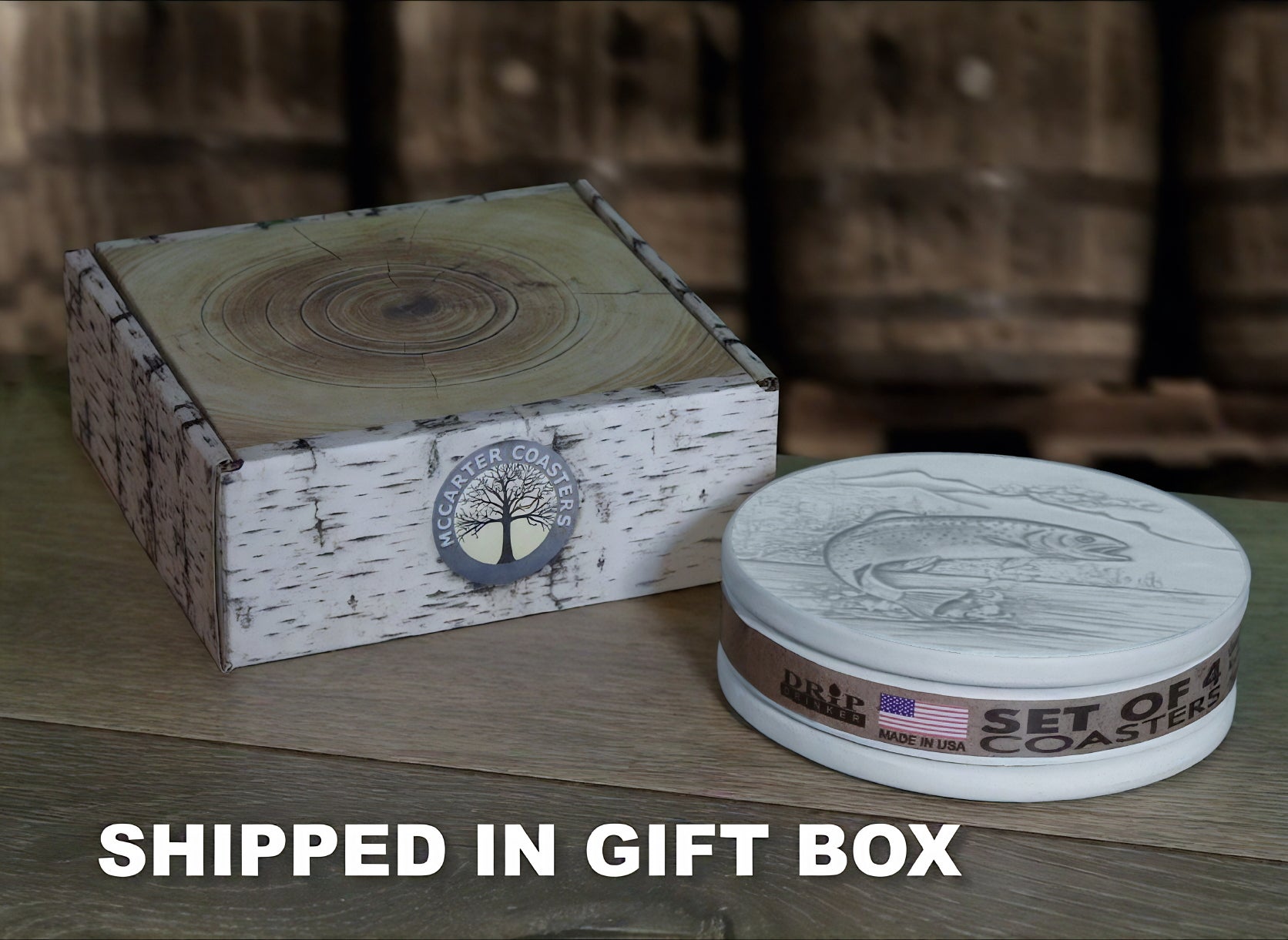 Fly Fishing Assorted Drink Coasters