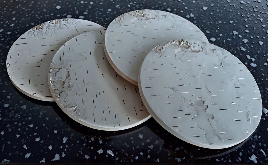 Birch Bark Drink Coasters