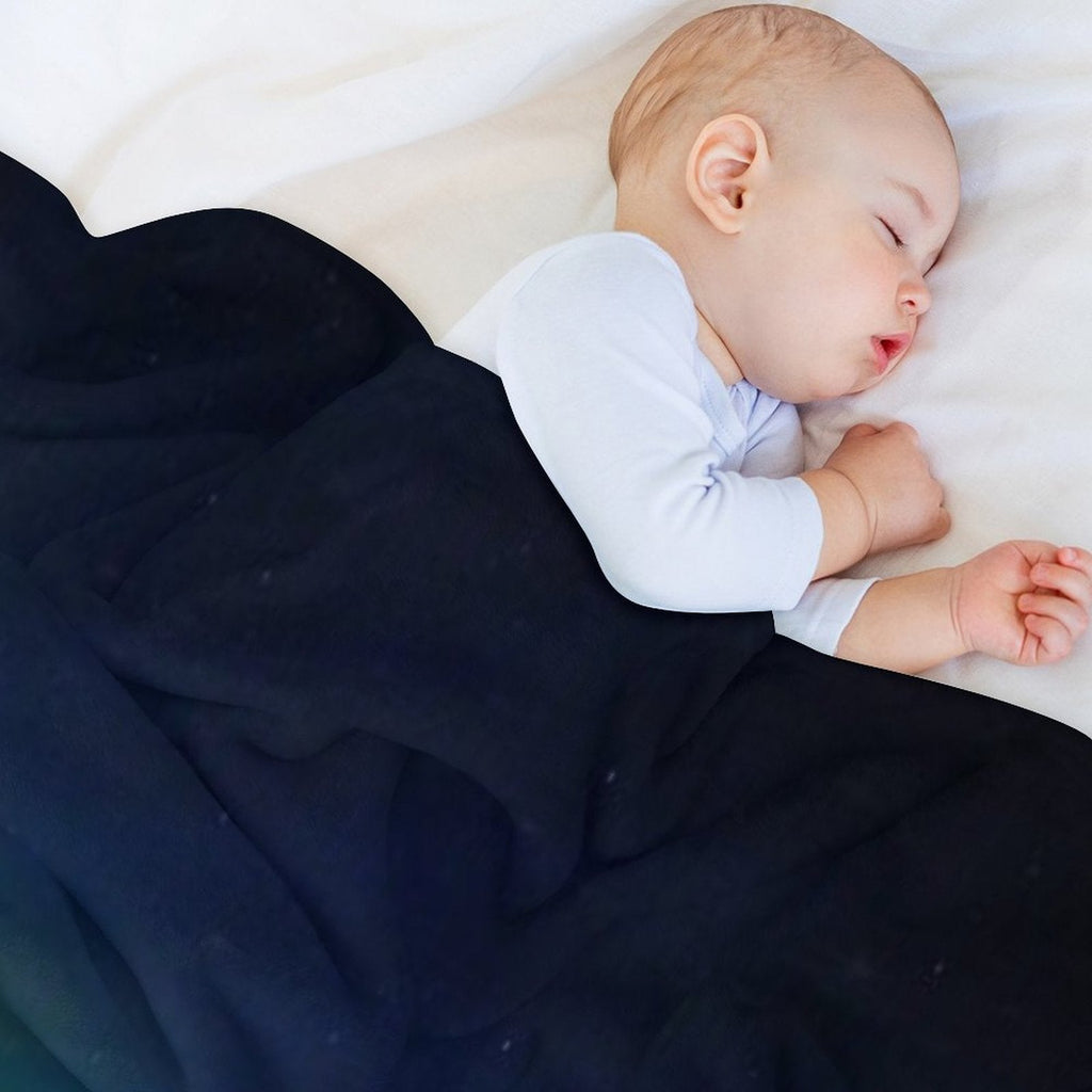 Moose with Northern Lights Throw Blanket