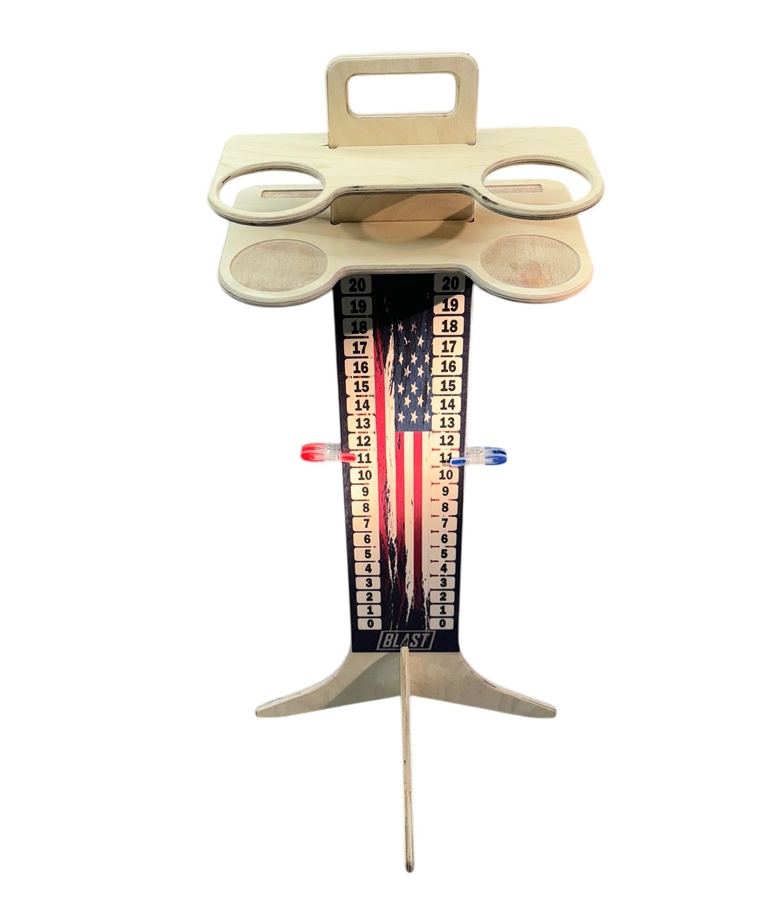 Michigan Red White and Blue Patriotic Flag Cornhole Boards