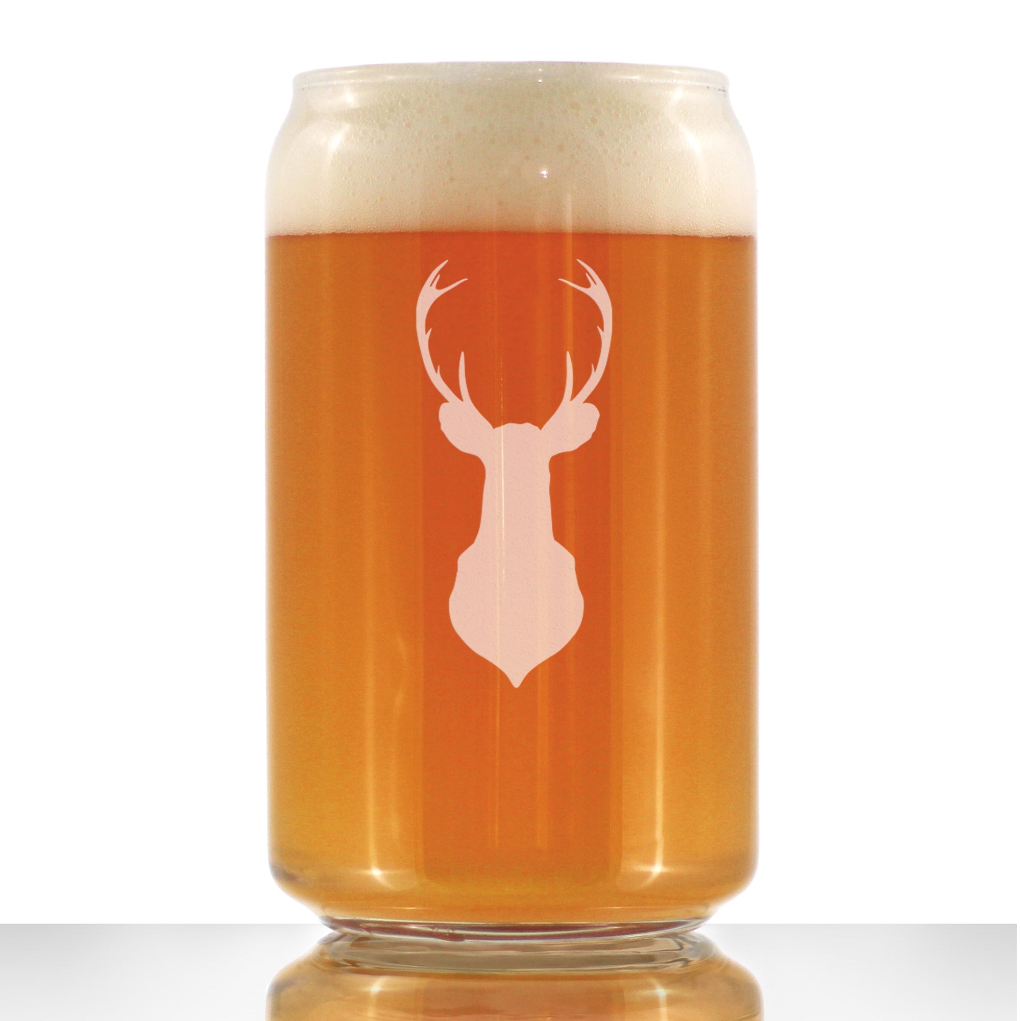 Deer Head - 16 Ounce Beer Can Pint Glass