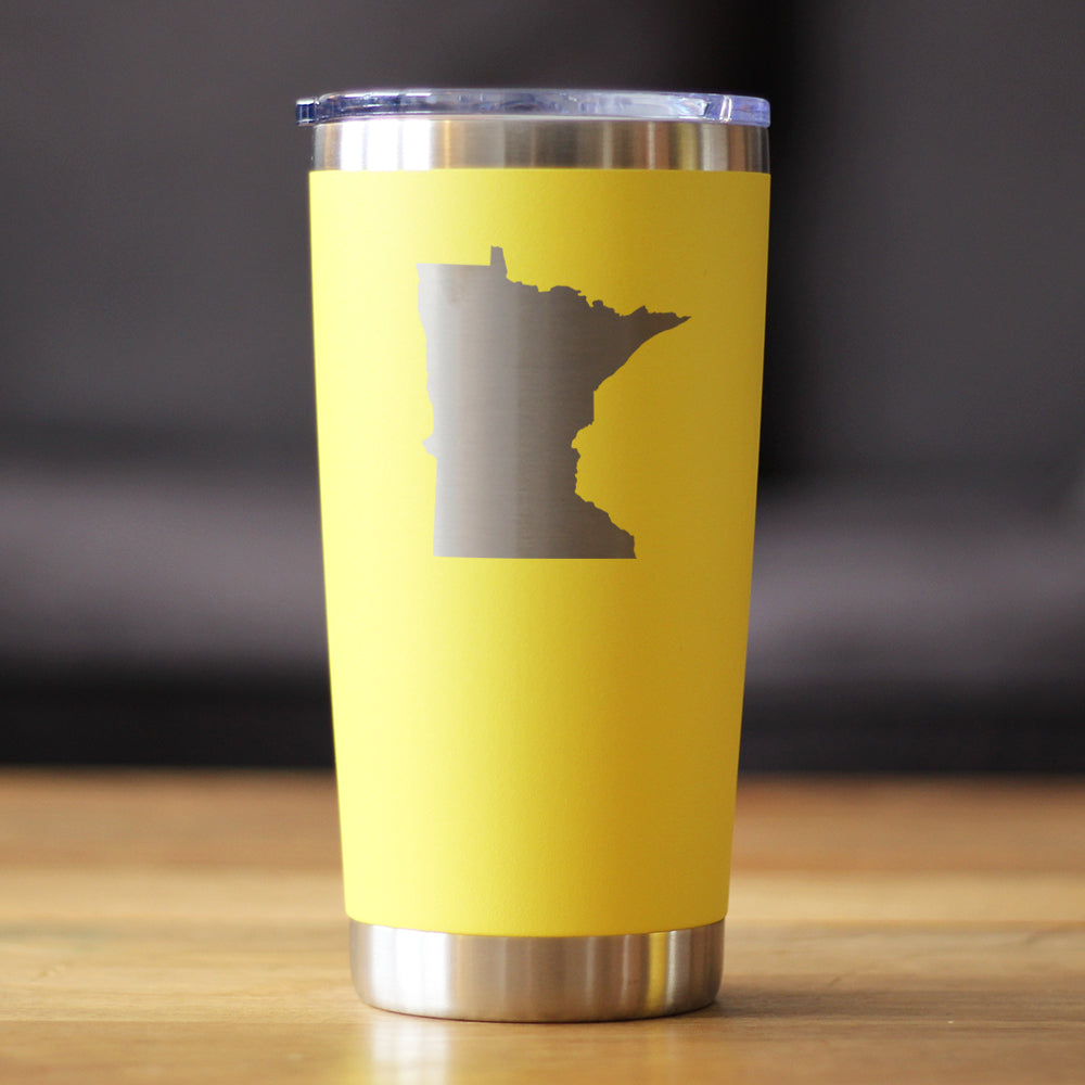 Minnesota State Outline - 20 oz Coffee Tumbler