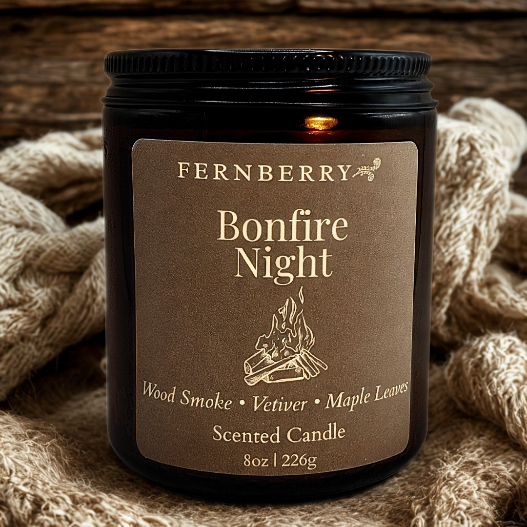 Bonfire Night- 8oz Wood Wick Candle