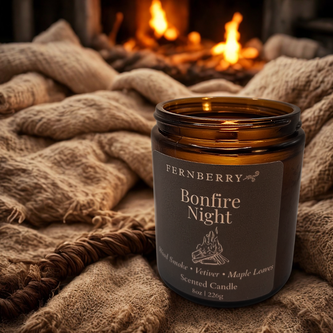 Bonfire Night- 8oz Wood Wick Candle