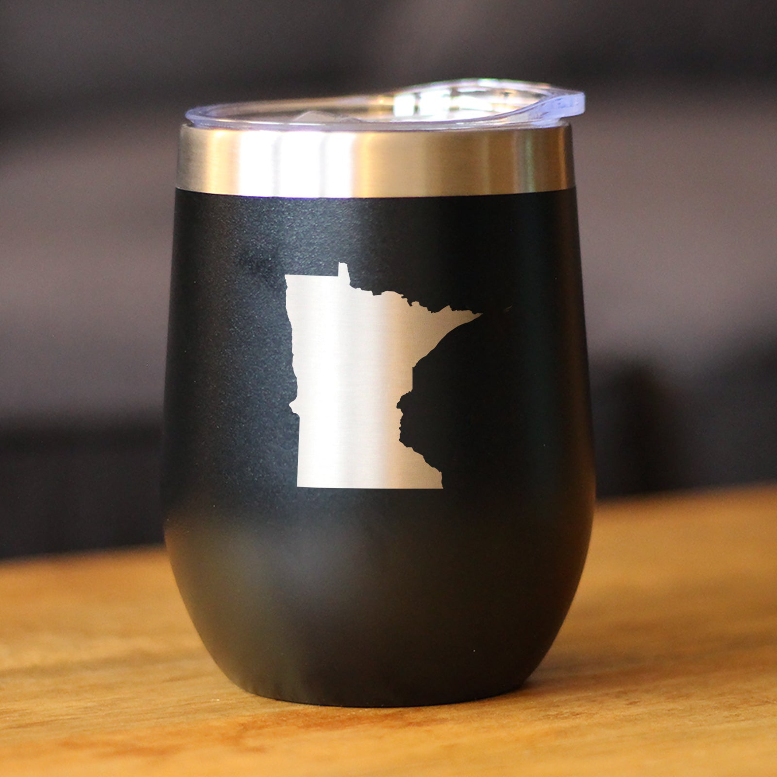 Minnesota State Outline - Wine Tumbler