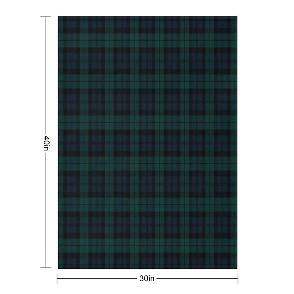 Black Watch Tartan Plaid Pattern Throw Blanket