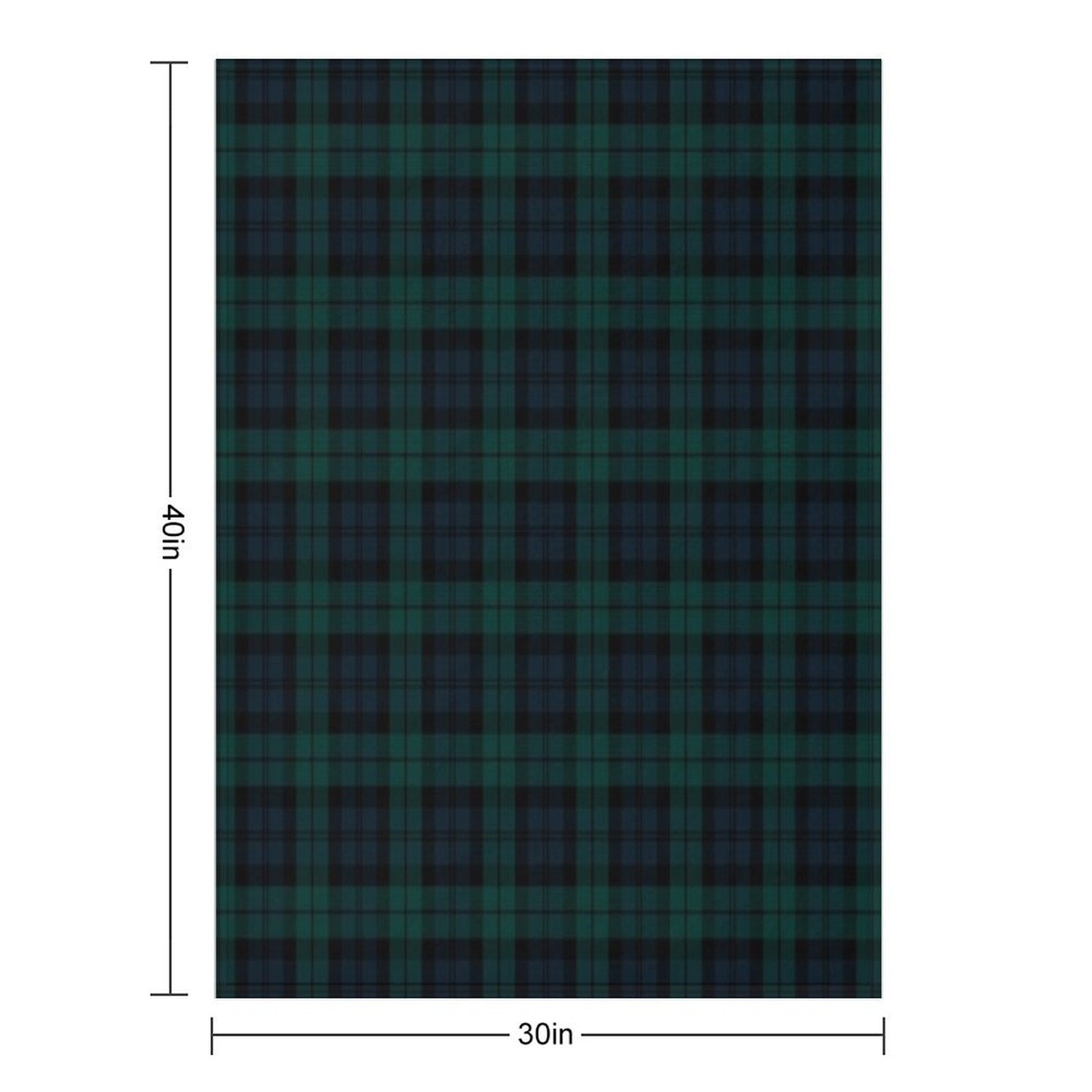 Black Watch Tartan Plaid Pattern Throw Blanket