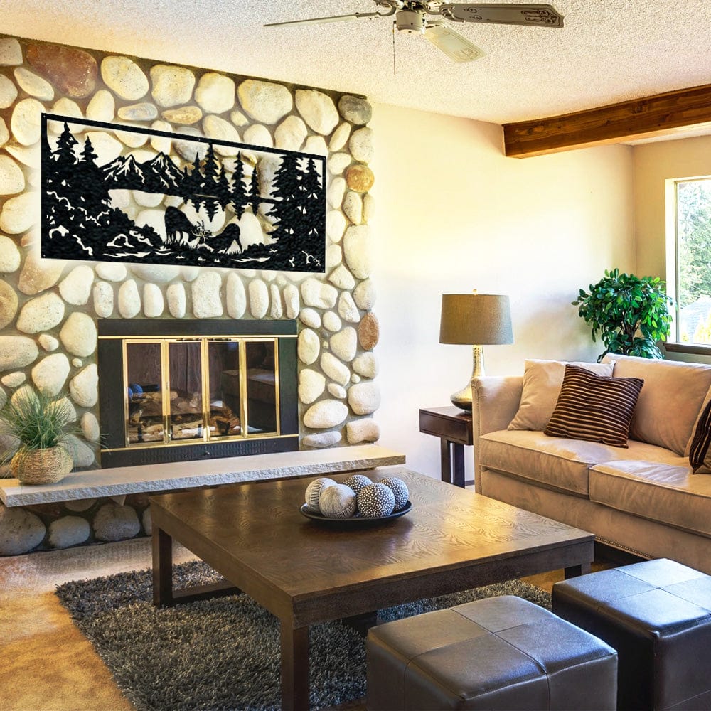 Great Outdoor Whitetail Deer Battle Scene