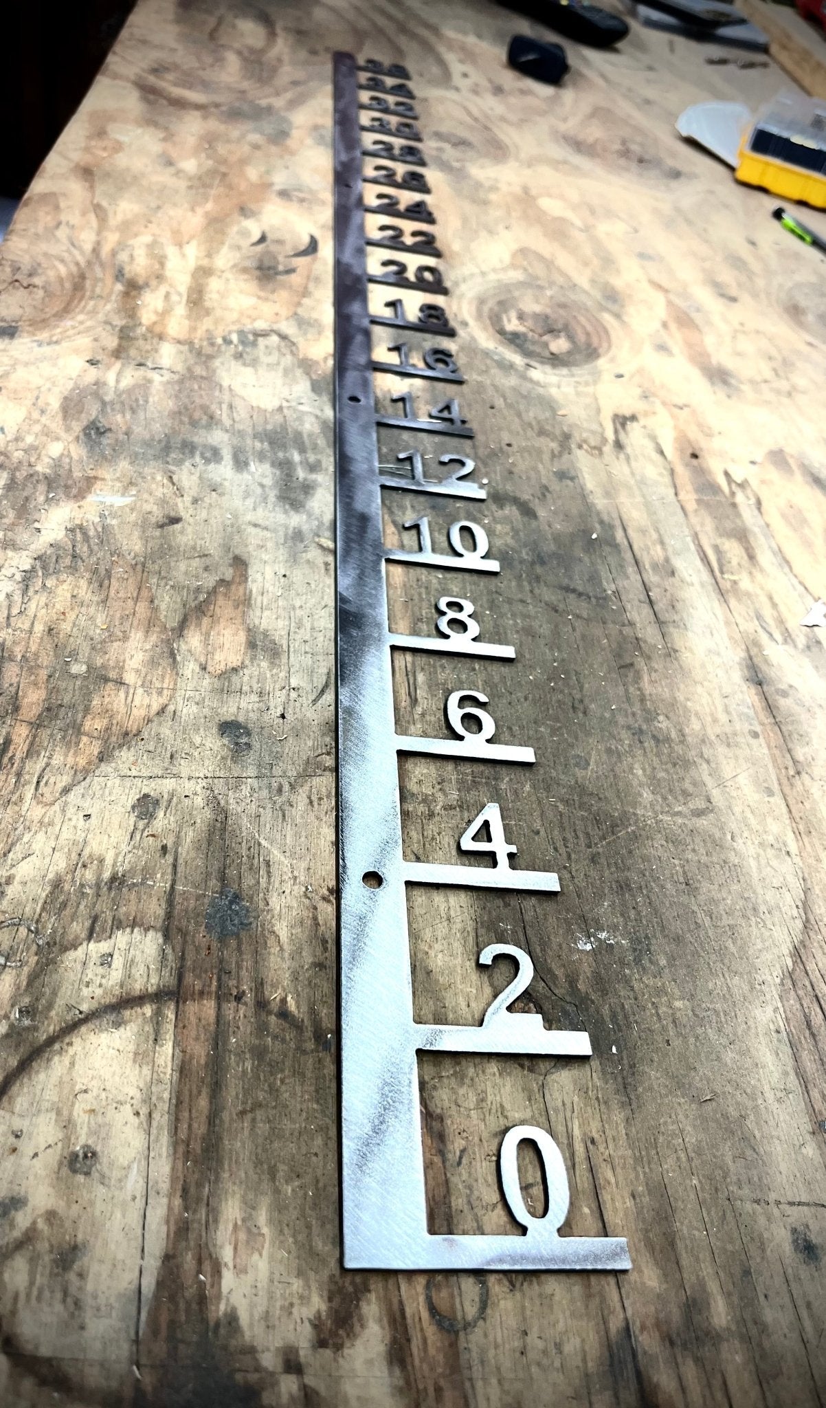 Large Post-Mounted Metal Snow Gauge - Multiple Sizes